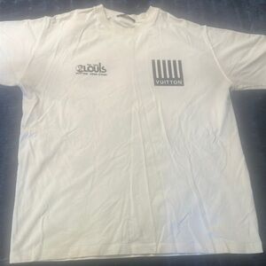 Louis Vuitton White Graphic Short Sleeve Tee